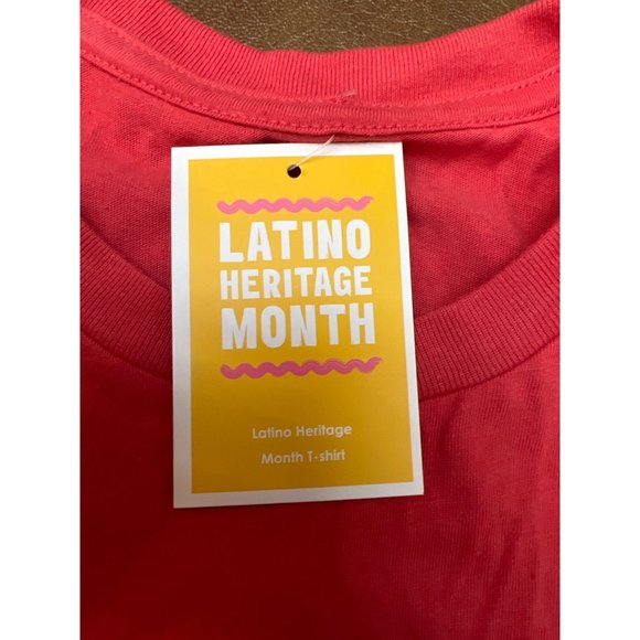 Latino Heritage Month Adult Gender Inclusive Buen Dia Short Sleeve T-Shirt - Red - Picture 5 of 7